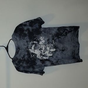 100% Cotton Black Tie-Dye NASA Tee in Large